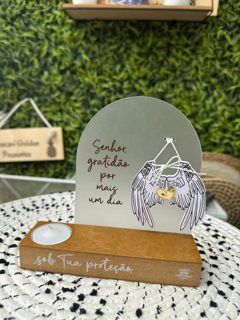 Placa/Vela Gratidão - comprar online