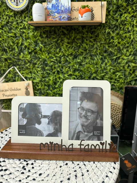 Porta Retrato Duplo Minha Familia Geguton - comprar online