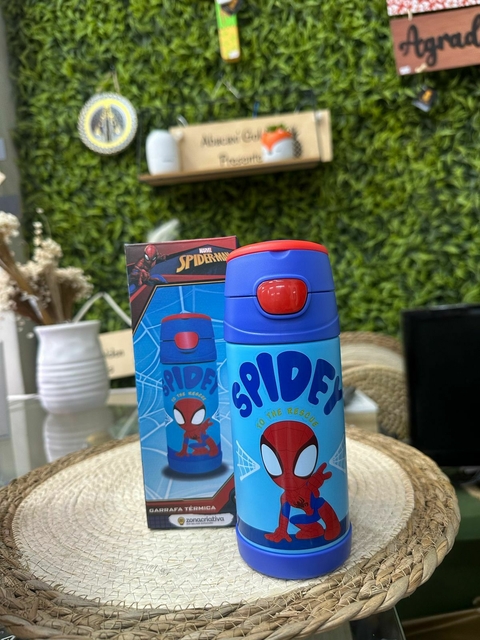 Garrafa Térmica Canudo Homem Aranha - comprar online