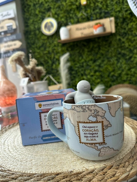 Caneca Viajar Infusor Chá - comprar online