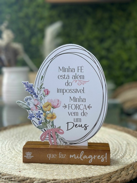 Placa Minha Fé - comprar online