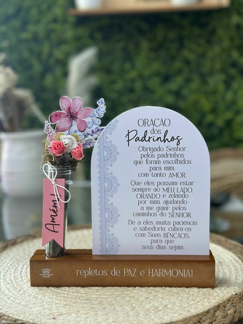 Placa/Cachepo Padrinhos - comprar online