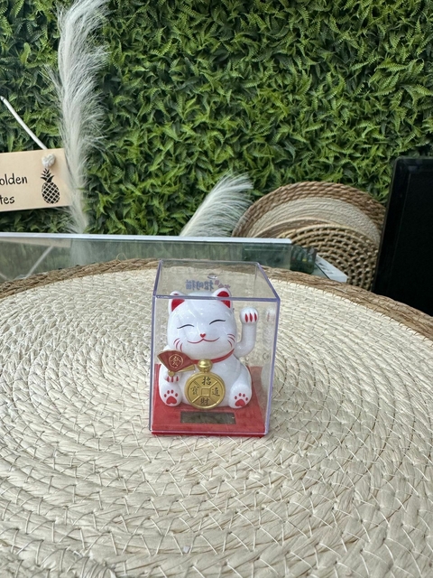 Gato da Sorte Solar Branco - comprar online