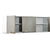 ALACENA BLANCA Y GRIS DE MELAMINA 120cms - comprar online
