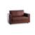 SILLON BASIC ECOCUERO 2 CUERPOS CHOCOLATE