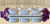 Conjunto 3 petisqueiras com bandeja e colheres Birds - Casamia