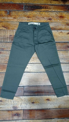 Pantalon Chino Bento Verde Tobillero - tienda online