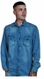 camisa de jean celeste 1367 - comprar online