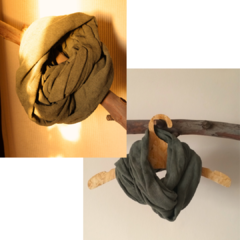Cuellitos de algodon teñido natural - tienda online