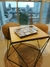 Mesa ratona hexagonal, hierro y madera.