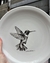 24 cm Plato playo colibrí porcelana - comprar online