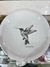 24 cm Plato playo colibrí porcelana - comprar online