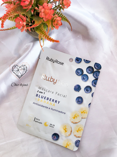 mascara facial blueberry e banana