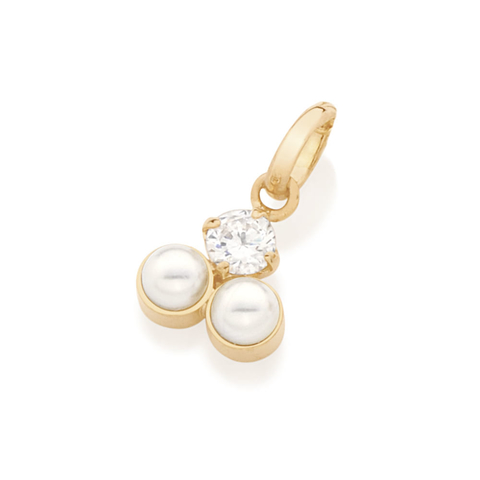 Pingente Rommanel Com Zircônia E Pérolas - 542167