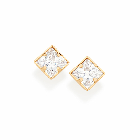 Brinco Rommanel Zircônias Quadradas - 526238