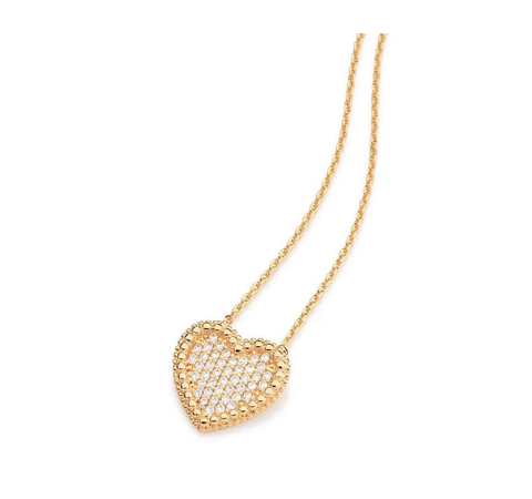 Gargantilha Com Coração Cravejado Por Zircônias - 531484