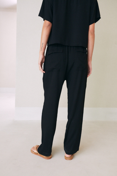 PANTALON PIQUE NEGRO - comprar online