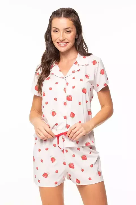 Pijama Feminino Americano Morango - comprar online