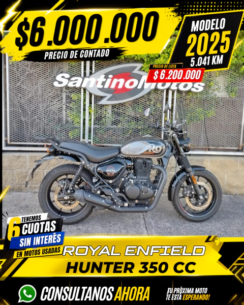 ROYAL ENFIELD HUNTER 350 CC 5.041 KM