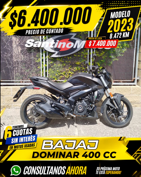 BAJAJ DOMINAR 400 CC 8.472 KM 2023