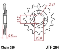 PIÑON JT HONDA CR CRF 13D - comprar online