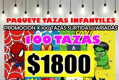 PROMO 100 TAZAS INAFNTILES - comprar en línea