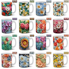 TAZA FLORES 50