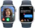 Apple Watch Series 9 GPS 45mm Silver con malla Azul Tormenta M/L - tienda online