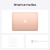Imagen de Apple MacBook Air 2020: chip Apple M1, pantalla Retina de 13 pulgadas, 8 GB de RAM, 256 GB de almacenamiento SSD, teclado retroiluminado, cámara FaceTime HD, Touch ID. Funciona con iPhone/iPad; Gold