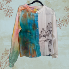 Blusa pintada a mano - comprar online