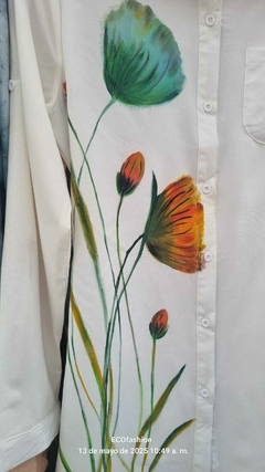 Blusa larga pintada a mano en internet
