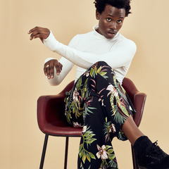 Calça Pantalona Folhagem "You Don't Know Me" - Transa 55