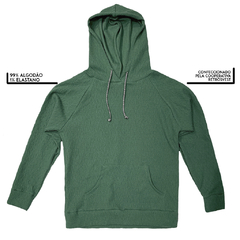 Blusa de moletom tweed canguru verde na internet