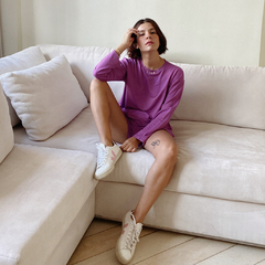 Shorts Moletinho roxo - loja online
