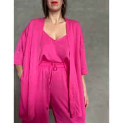 Blusa Cropped Belle Rosa Barbiecore - Transa 55
