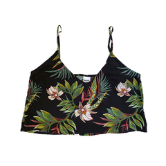 Blusa cropped Belle folhagem "you don't know me" - comprar online