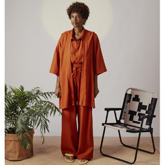 Kimono Viscolinho Caramelo - Transa 55