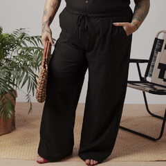 Pantalona Viscolinho Caramelo - Transa 55