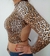 Cropped Manga Longa Animal Print Onça - comprar online