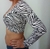 Cropped Animal Zebra - loja online