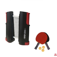 Set de Red + 2 Paletas + 3 Pelotas de Ping Pong. Marca: Sensei - comprar online