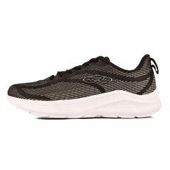 Zapatillas de entrenamiento para mujer de la marca OLIMPIKUS, en color negro con detalles en blanco.
