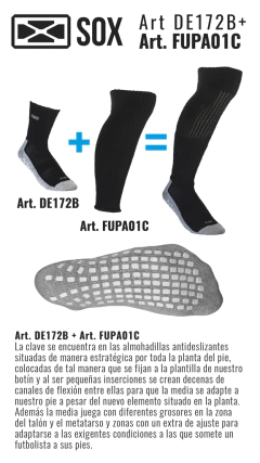 Media Hombre Fútbol Antideslizante + Pantorrillera Sox - comprar online