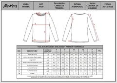 Camiseta Térmica Frizada Mora A430