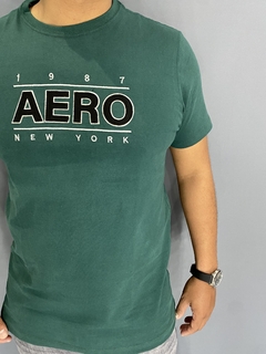 Camiseta Aeropostale 1987 Verde Bordado - Jeh Modas Store | Moda Masculina 