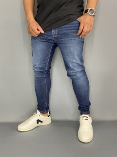Calça Jeans J.Jones Azul Marmorizada
