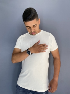Camiseta Aeropostale A87 Suedine Creme Bordado - Jeh Modas Store | Moda Masculina 