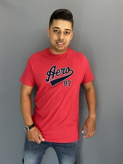 T-Shirt Aeropostale Vermelho 1987 Bordado - comprar online