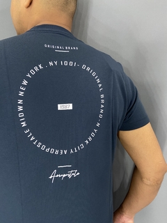 Camiseta Aeropostale A87 Marinho Malha Suedine na internet