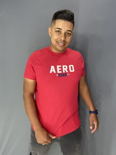 Camiseta Aeropostale New York Manga Curta